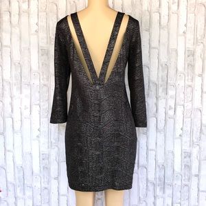 BCBGeneration Black Silver dress size small